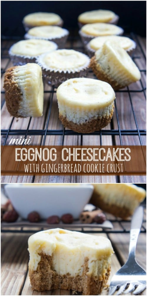 Eggnog And Gingerbread Cheesecake