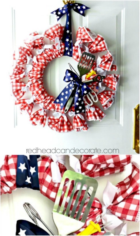Patriotic DIY Summer Wreath