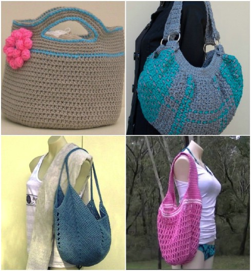 Easy Crochet Grocery Bag