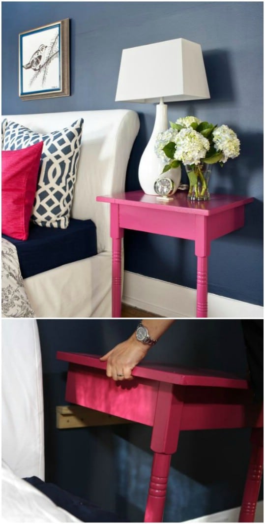 Upcycled Table Nightstand