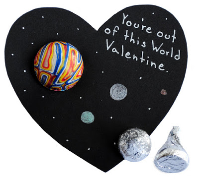An out of this world Valentine - 25+ Creative Classroom Valentines - NoBiggie.net
