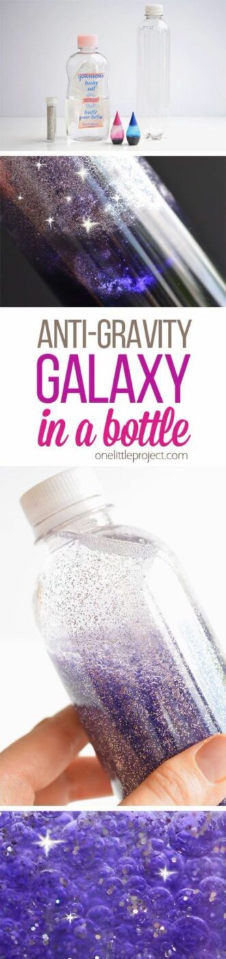 Galaxy DIY Crafts - Anti-Gravity Galaxy in a Bottle - Easy Room Decor, Cool Clothes, Fun Fabric Ideas and Painting Projects - Food, Cookies and Cupcake Recipes - Nebula Galaxy In A Jar - Art for Your Bedroom - Shirt, Backpack, Soap, Decorations for Teens, Kids and Adults http://diyprojectsforteens.com/galaxy-crafts