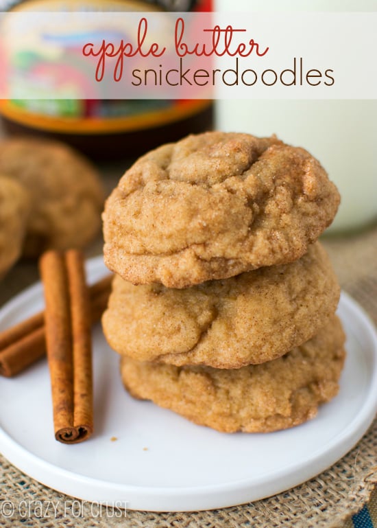 Apple Butter Snickerdoodles | 25+ MORE Christmas cookie exchange recipes