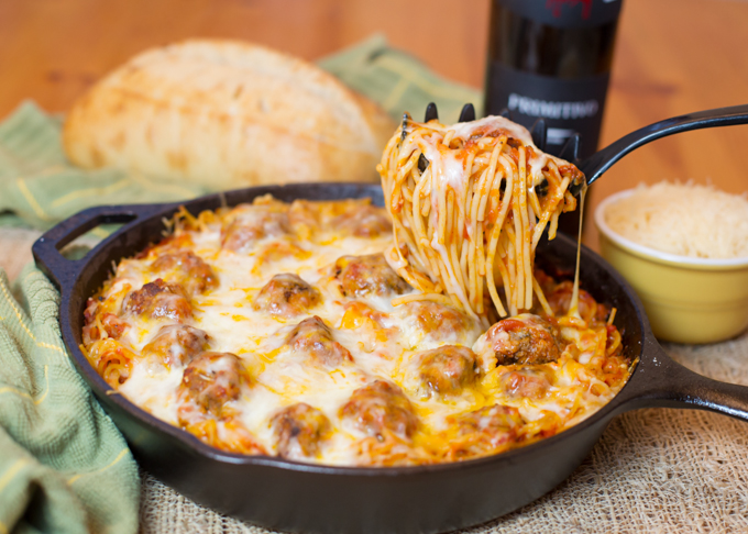 Baked Spaghetti & Meatballs | 25+ Pasta Recipes