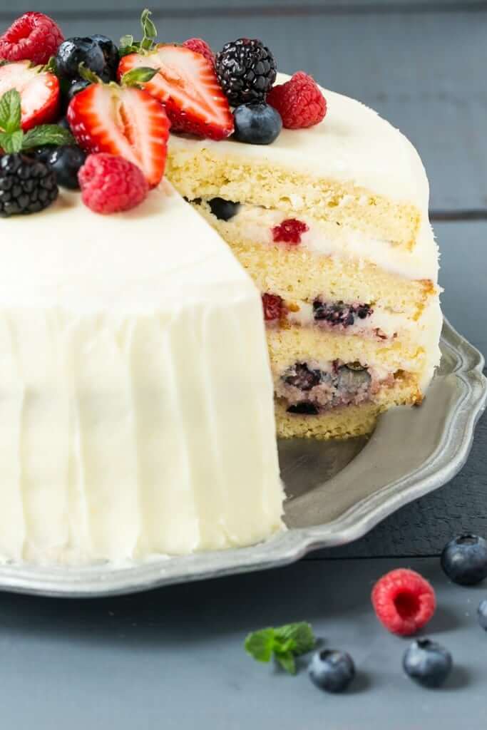 Berry Chantilly Layer Cake + 50 Delicious Berry Recipes... refreshingly sweet treats that you can enjoy all summer long!