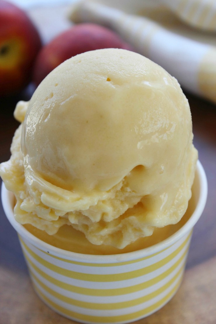 Blender Peach Ice Cream | 25+ Peach recipes