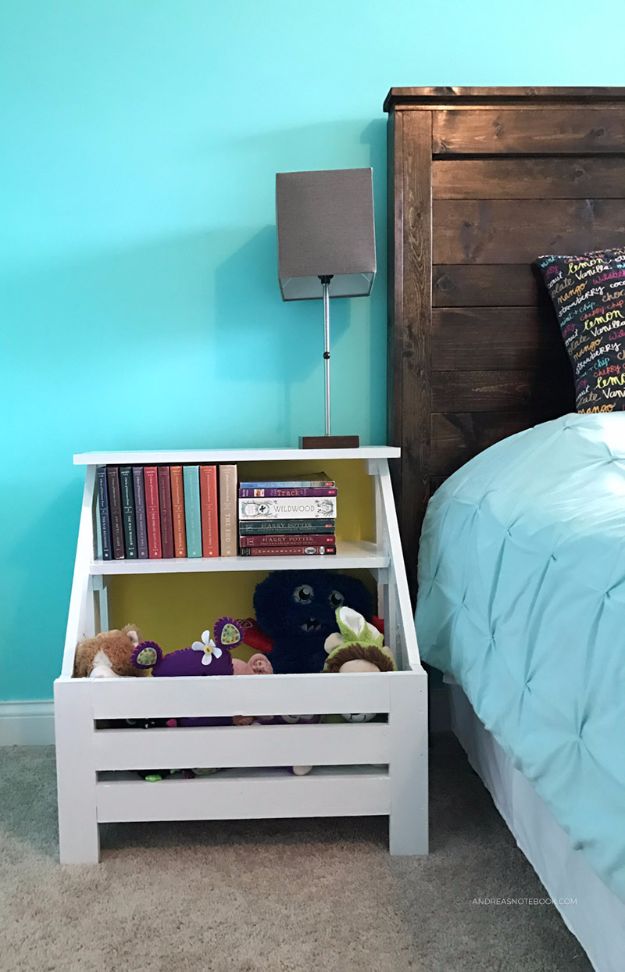 15 DIY Bedroom Nightstand Ideas - nightstand Ideas, DIY Nightstand Projects, DIY Nightstand, DIY Bedroom Nightstand Ideas, diy bedroom ideas, DIY Bedroom