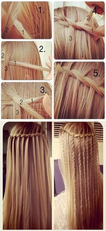 Waterfall Braid: How To Do A Waterfall Braid - Step by Step Guide - Luxy®  Hair