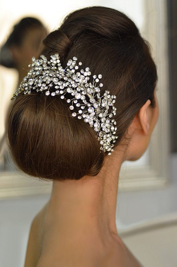 Rhinestone Wedding headpiece, Crystal Bridal tiara, 