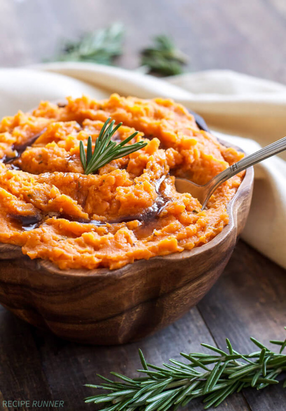 Brown Butter Rosemary Mashed Sweet Potatoes | 25+ Browned Butter Recipes