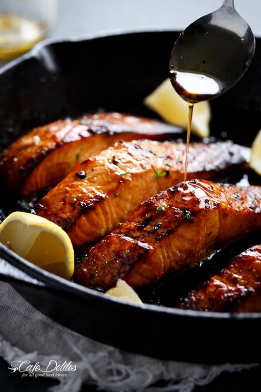 Browned Butter Honey Garlic Salmon | 25+ Browned Butter Recipes