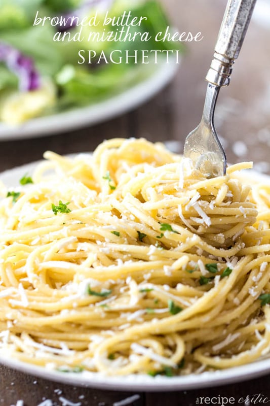 Browned Butter Mazithra Spaghetti | 25+ Browned Butter Recipes