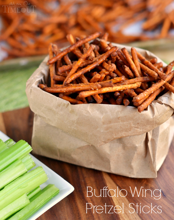 Buffalo Wing Pretzel Sticks | 25+ Pretzel Recipes