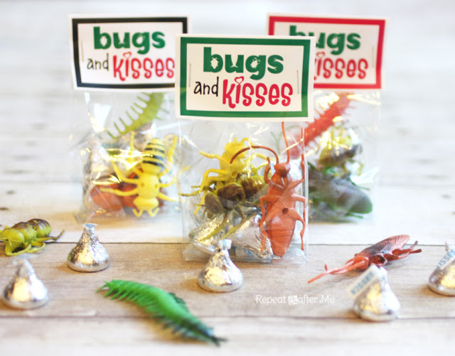 Bugs and kisses - 25+ Creative Classroom Valentine's - NoBiggie.net