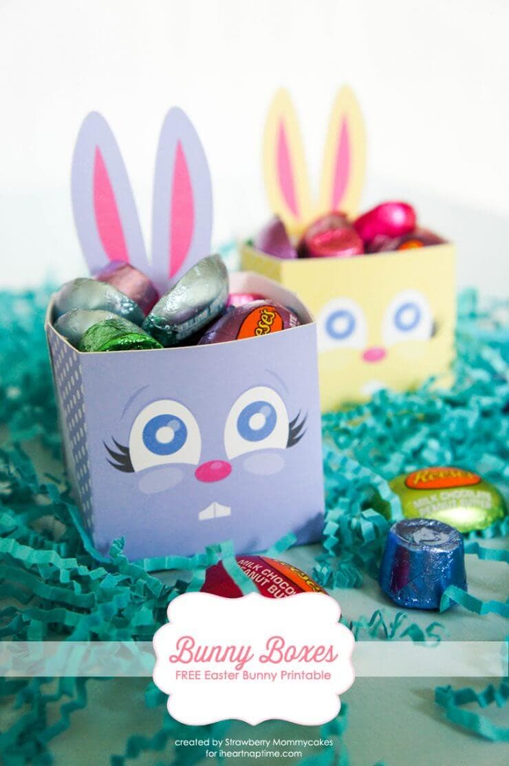 bunny boxes + 25 Easter Crafts for Kids - Fun-filled Easter activities for you and your child to do together!