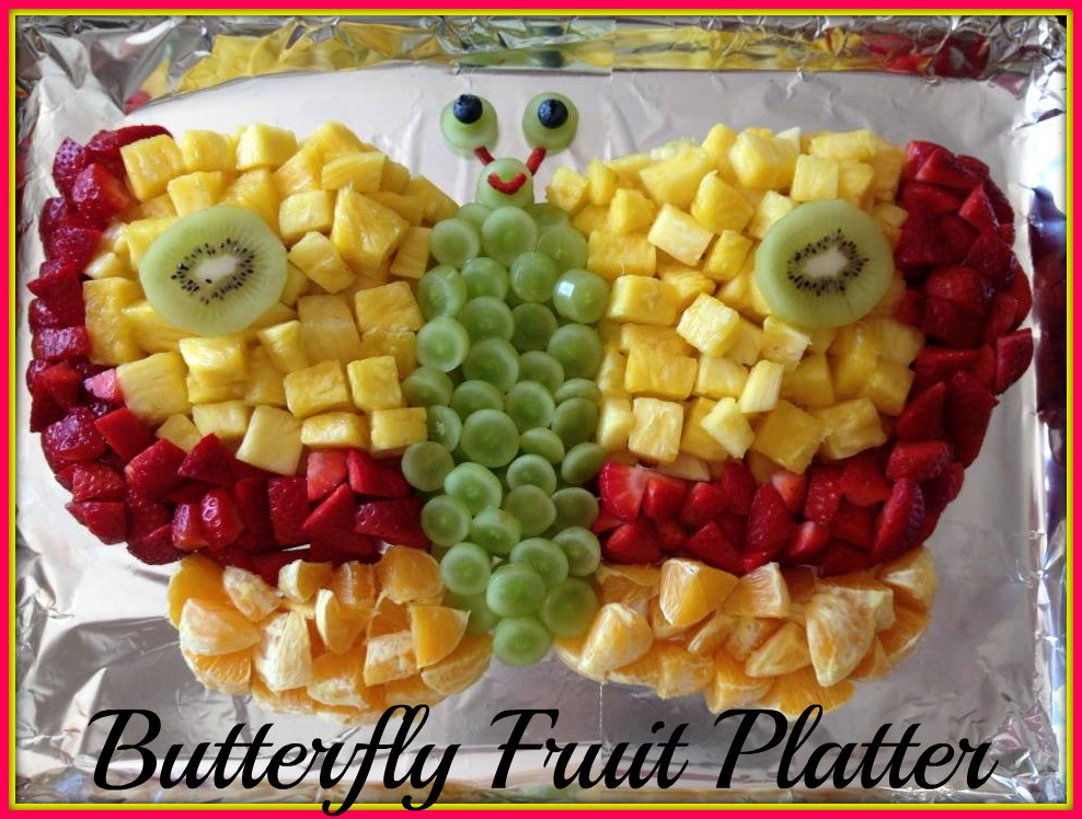 Butterfly Fruit Platter | 20+ Cute Fruit & Veggie Trays