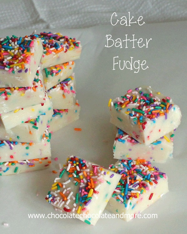Cake Batter Fudge | 25+ Cake Batter Recipes