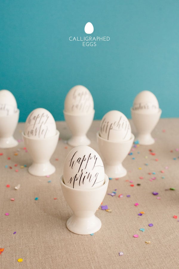Calligraphed Eggs | 25+ MORE ways to decorate Easter Eggs