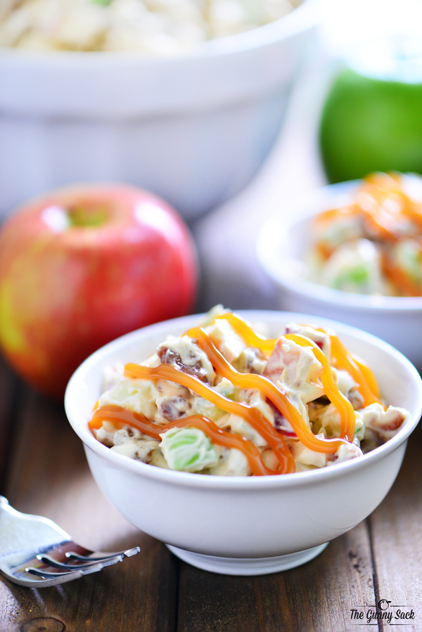 Caramel Apple Pretzel Salad | 25+ Pretzel Recipes