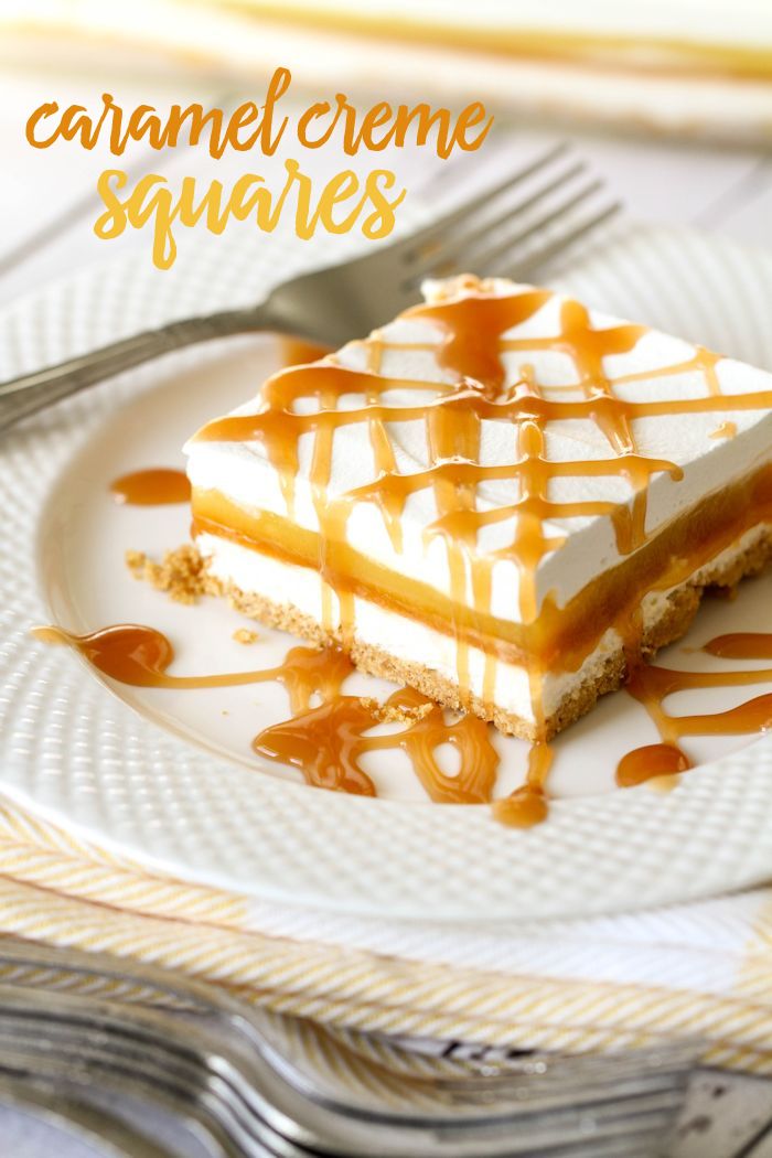 Caramel Creme Squares | 25+ Graham Cracker recipes