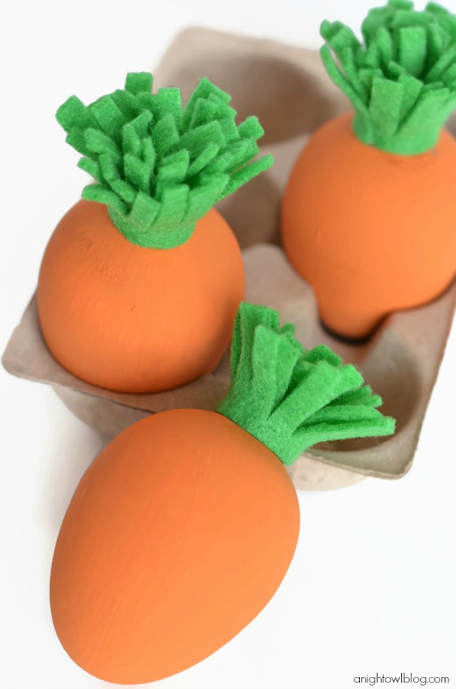 Carrot Eggs | 25+ MORE ways to decorate Easter Eggs