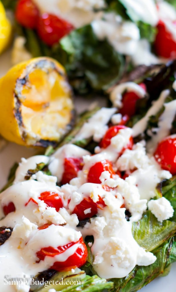 Charred Romaine Salad | 25+ delicious salad recipes