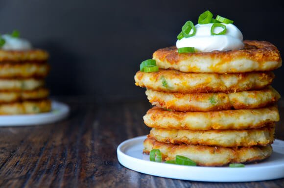 Cheesy Mashed Potato Pancakes | 25+ Potato Side Dishes