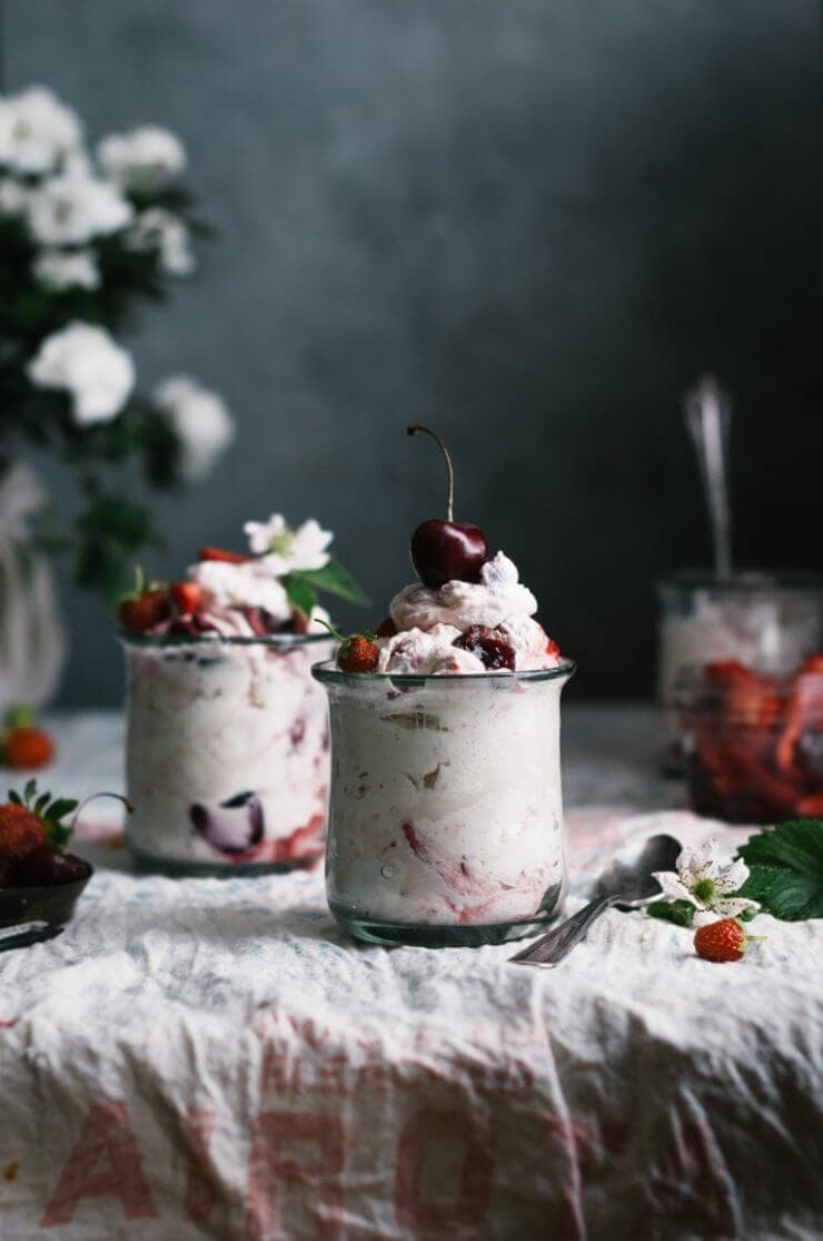 Cherry Berry Fool + 50 Delicious Berry Recipes... refreshingly sweet treats that you can enjoy all summer long!