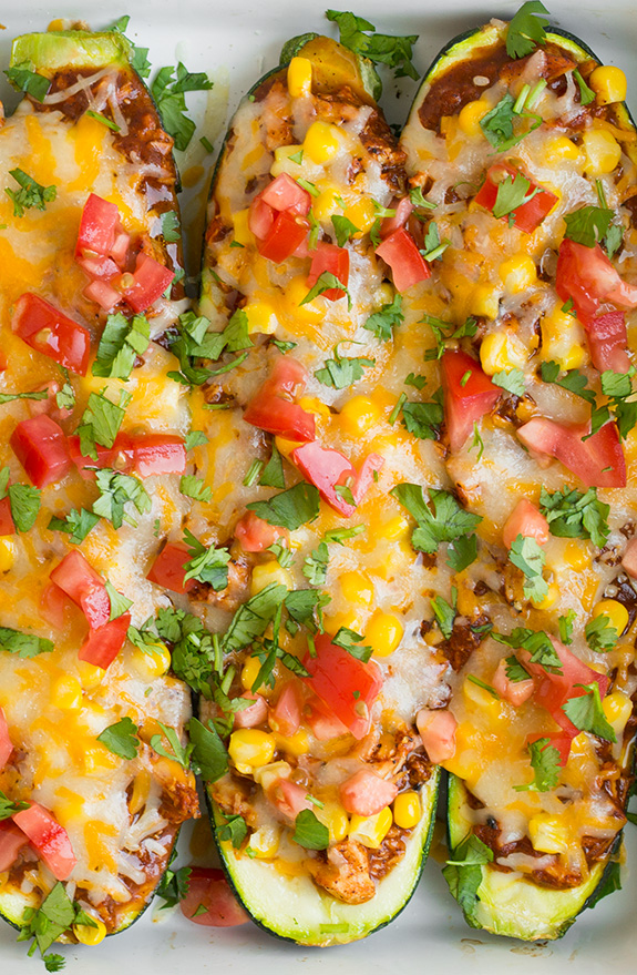 Chicken Enchilada Zucchini Boats | 25+ fresh corn recipes
