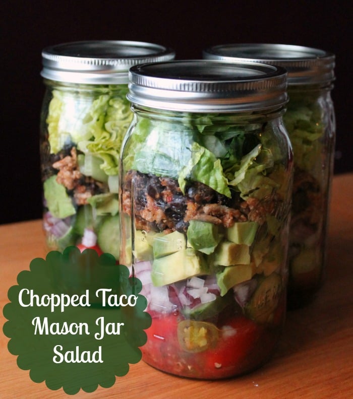 Chopped Taco Salad | 25+ Mason Jar Eats