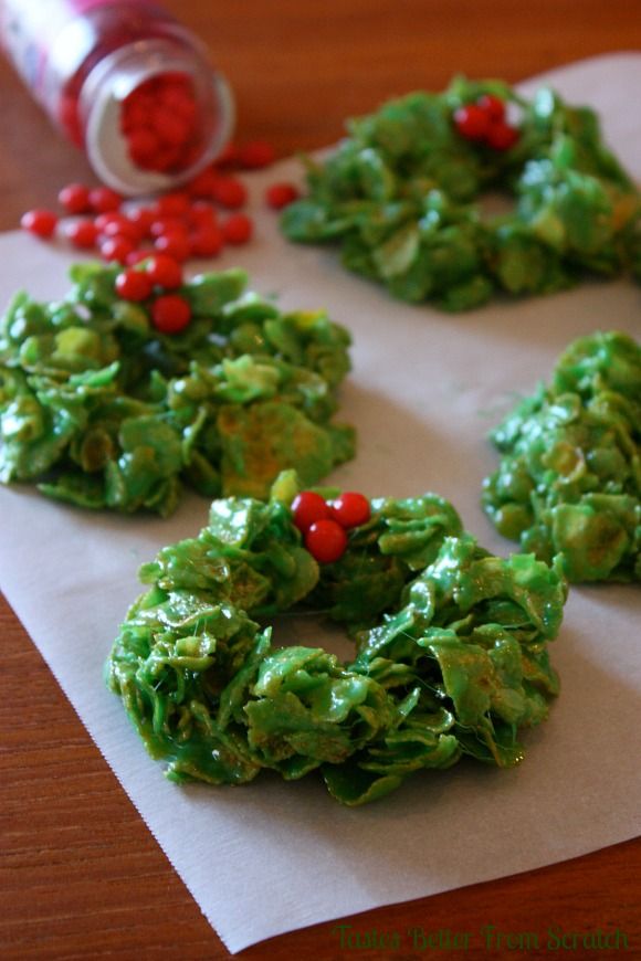Christmas Cornflake Wreath 25+ Fun Christmas Breakfast Ideas for Kids | NoBiggie.net
