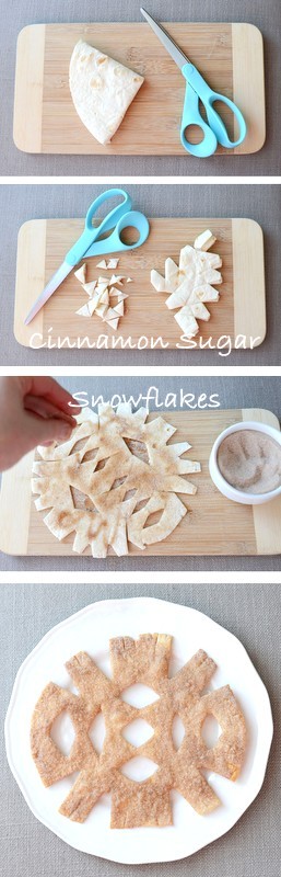 Cinnamon Sugar Snowflakes | 25+ Indoor Winter Activities for kids