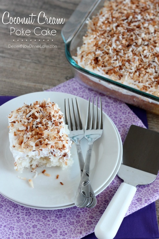 Coconut Cream Poke Cake | 25+ Coconut Desserts