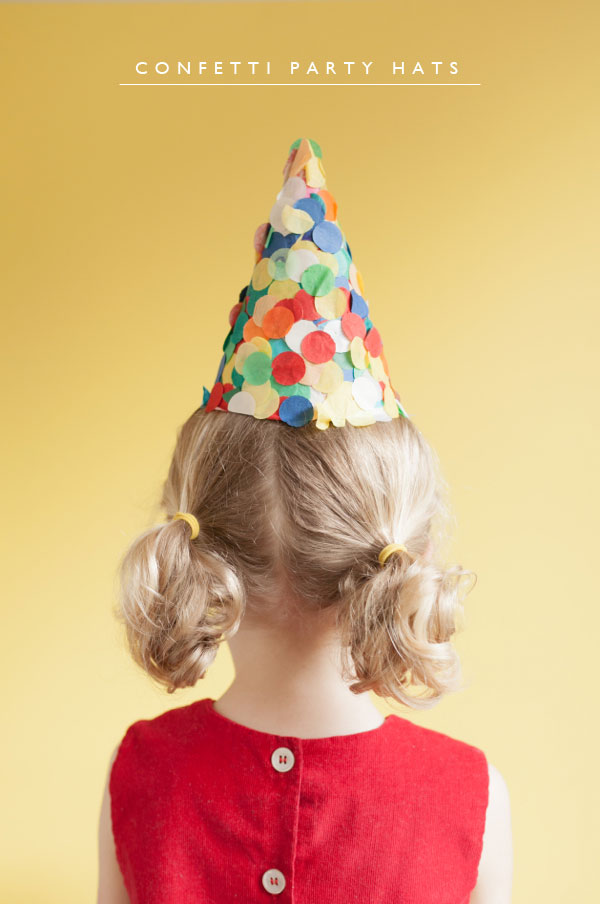 Confetti Party Hats | 25+ Confetti Party Ideas