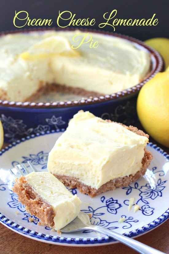 Cream Cheese Lemonade Pie | 25+ Cream Cheese Recipes
