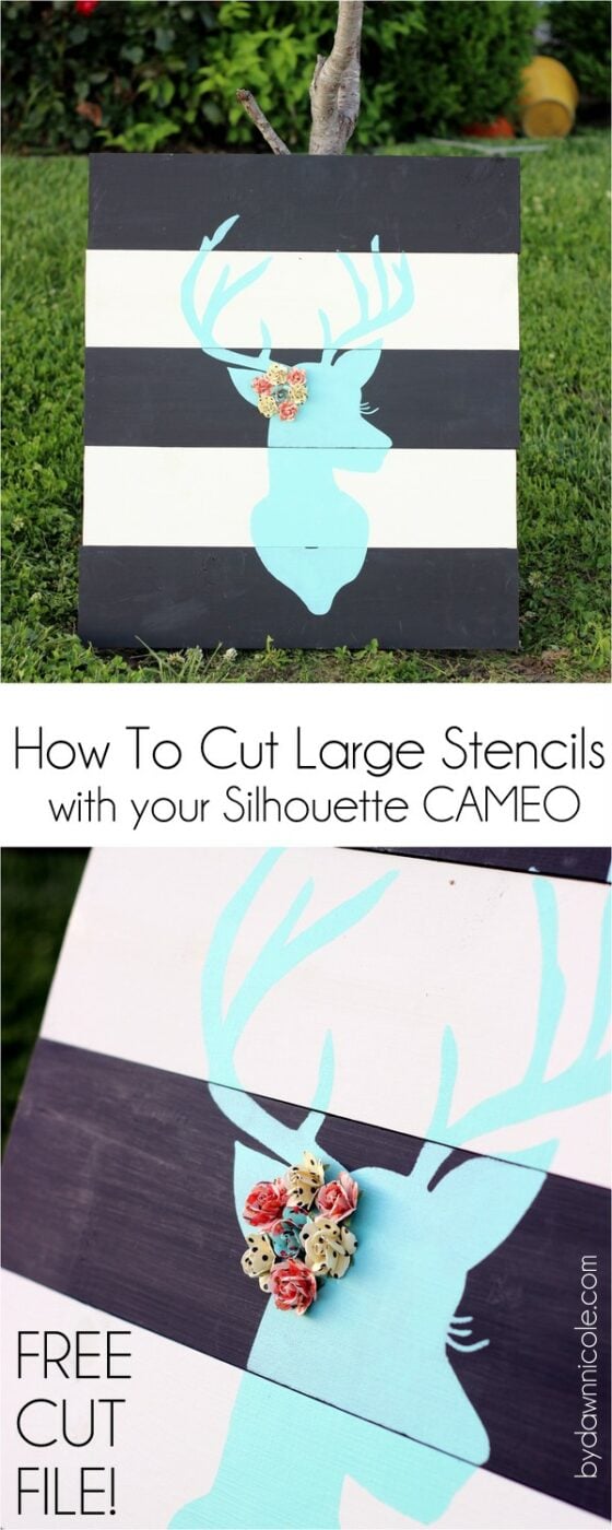 Cut Large Stencils with Silhouette CAMEO