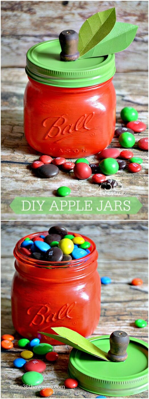 DIY Apple Jars - Free Project! - 25+apple projects and kids crafts - NoBiggie.net