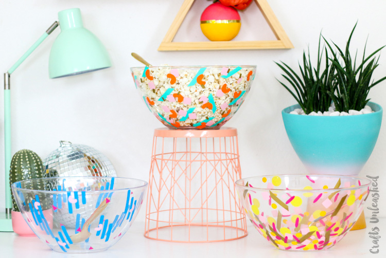 DIY Confetti Serving Bowls | 25+ Confetti Party Ideas