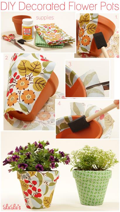 DIY Decorated Flower Pots | 25+ May Day ideas