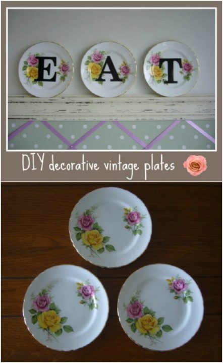 14 Creative DIY Ways To Decorate Your Plates - DIY Ways To Decorate Your Plates, diy plates, DIY Decorate Plates
