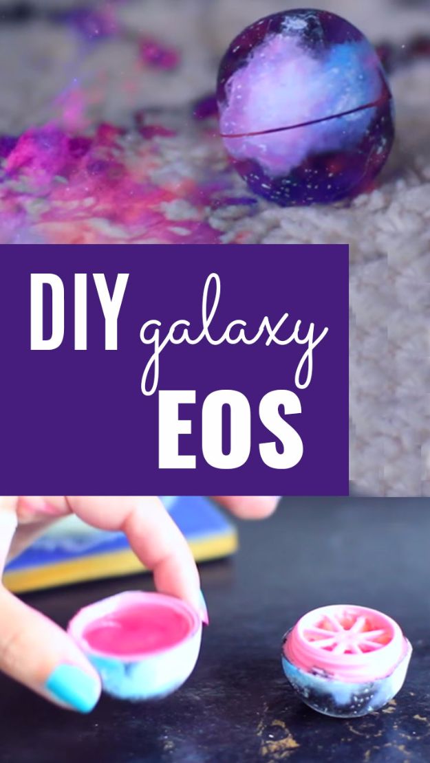 Galaxy DIY Crafts - DIY Galaxy EOS - Easy Room Decor, Cool Clothes, Fun Fabric Ideas and Painting Projects - Food, Cookies and Cupcake Recipes - Nebula Galaxy In A Jar - Art for Your Bedroom - Shirt, Backpack, Soap, Decorations for Teens, Kids and Adults http://diyprojectsforteens.com/galaxy-crafts