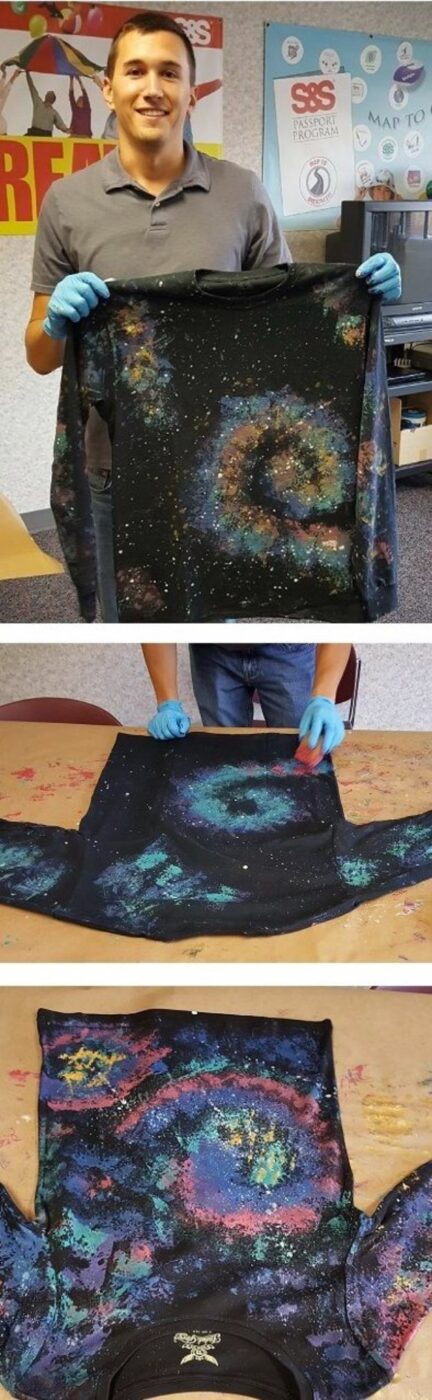 Galaxy DIY Crafts - DIY Galaxy Shirts - Easy Room Decor, Cool Clothes, Fun Fabric Ideas and Painting Projects - Food, Cookies and Cupcake Recipes - Nebula Galaxy In A Jar - Art for Your Bedroom - Shirt, Backpack, Soap, Decorations for Teens, Kids and Adults http://diyprojectsforteens.com/galaxy-crafts