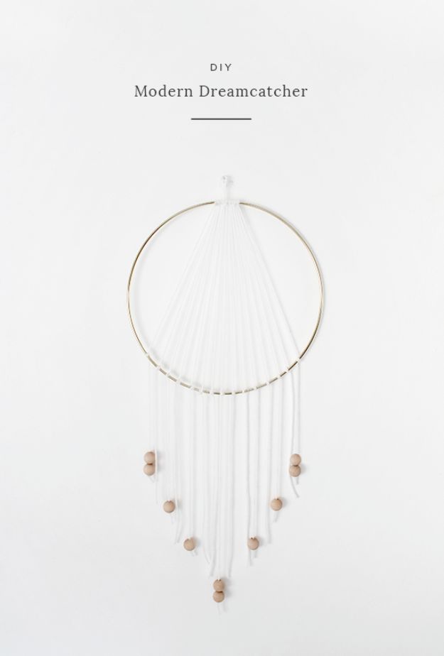 DIY Dream Catchers - DIY Modern Dreamcatcher - How to Make a Dreamcatcher Step by Step Tutorial - Easy Ideas for Dream Catcher for Kids Room - Make a Mobile, Moon Designs, Pattern Ideas, Boho Dreamcatcher With Sticks, Cool Wall Hangings for Teen Rooms - Cheap Home Decor Ideas on A Budget http://diyprojectsforteens.com/diy-dreamcatchers