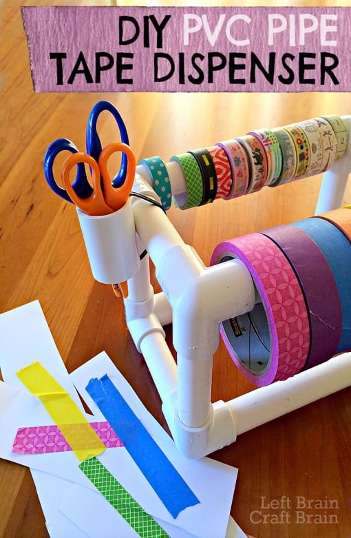 DIY PVC Pipe Tape Dispenser | 25+ things to make with PVC Pipe