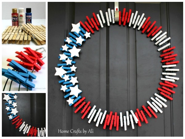 DIY Patriotic Wreath | 25+ 4th of July Party Ideas