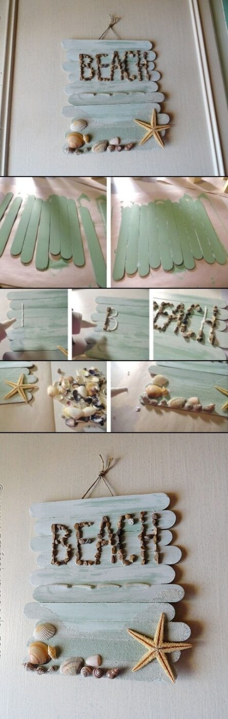 DIY Seashell Crafts : Wall Decor