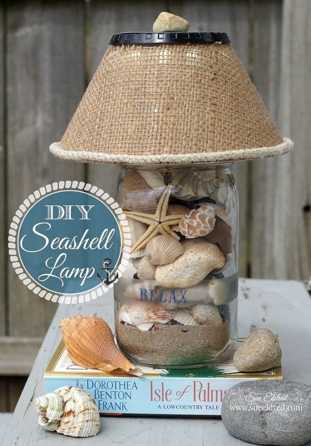 DIY Seashell Lamp