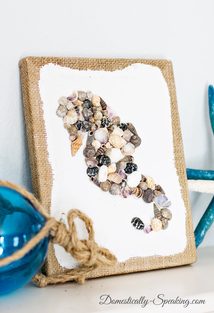 DIY Seashell Seahorse Craft