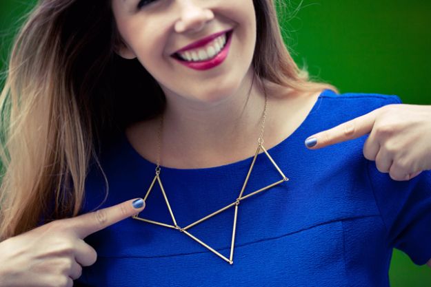 DIY Triangle Necklace