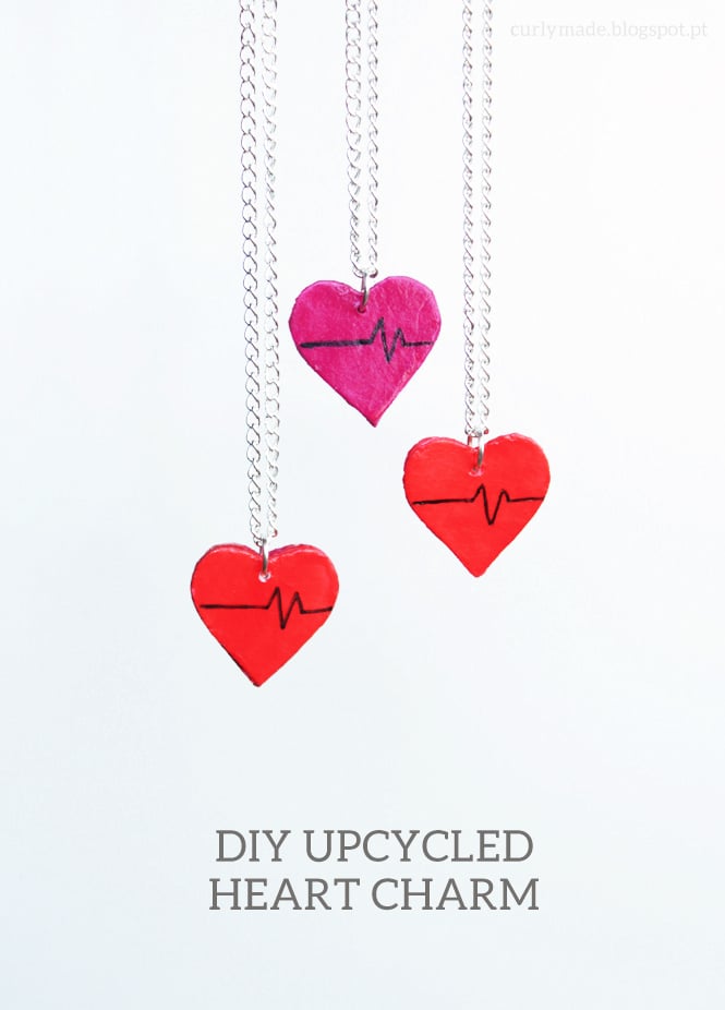DIY Valentine's Day Upcycled Heart Charms